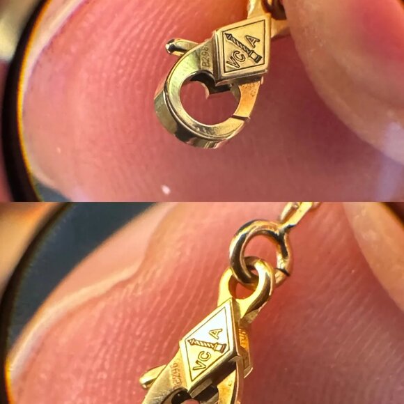 ✅Authentic Van Cleef & Arpels 18K Yellow Gold Necklace - Picture 6 of 12